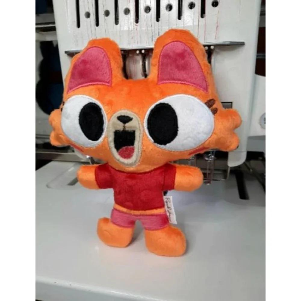 Lingokids plush Handmade Lisa Orange Cat 8.5" Tall safe Personalizable Adorable - Picture 2 of 6